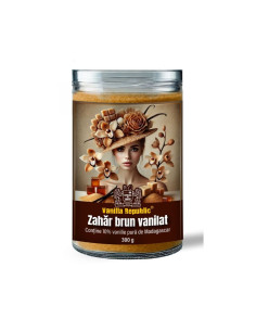 Zahar Vanilat Brun 300 g – Cu Aroma Naturala de Vanilie Madagascar