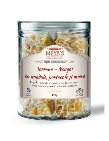 Nougat cu migdale, portocale si miere – Un Gust rafinat, 100% natural!